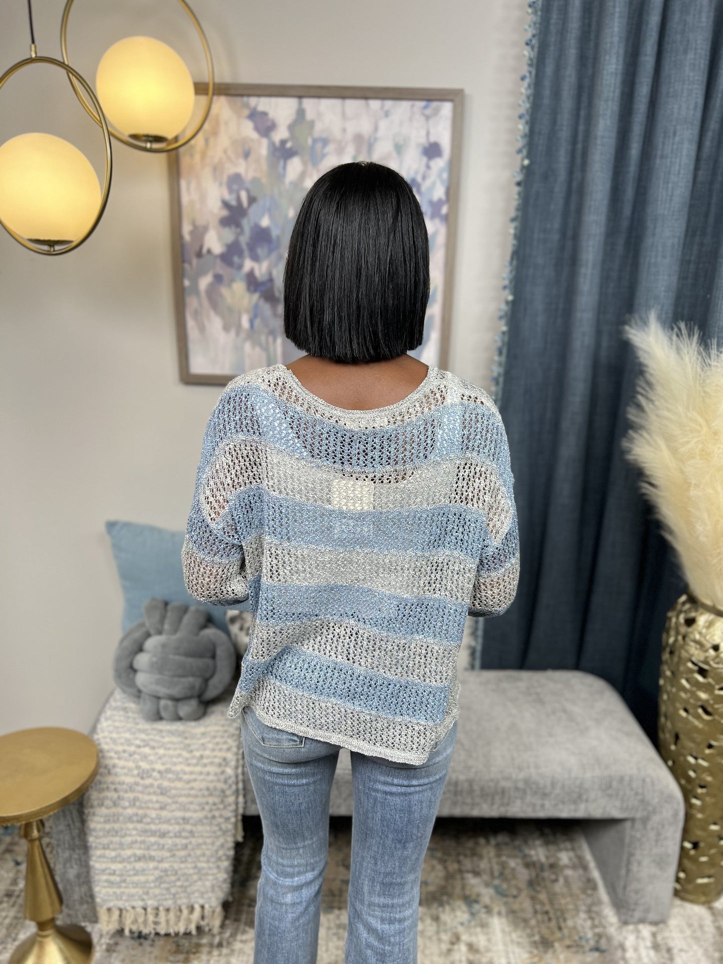 Said It All Women's Lightweight Sheer Layering Sweater
