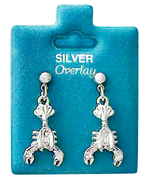 Made in USA Lobster Drop Earrings Gold or Silver
