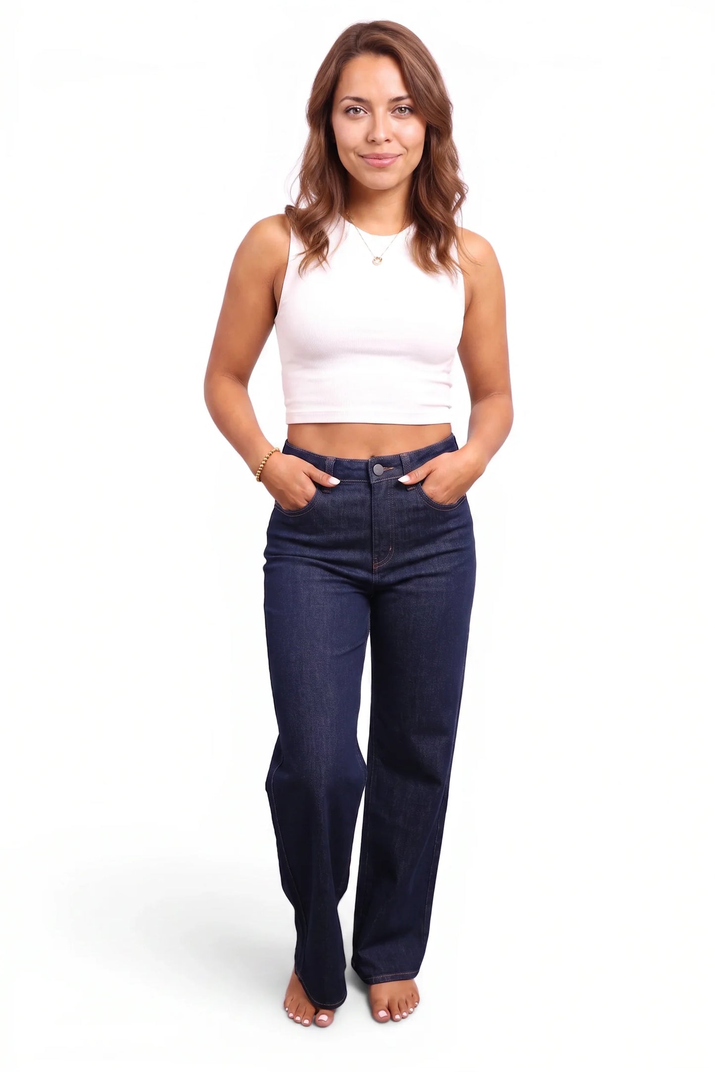 The Julie High-Rise Tummy Control Straight Leg Jeans