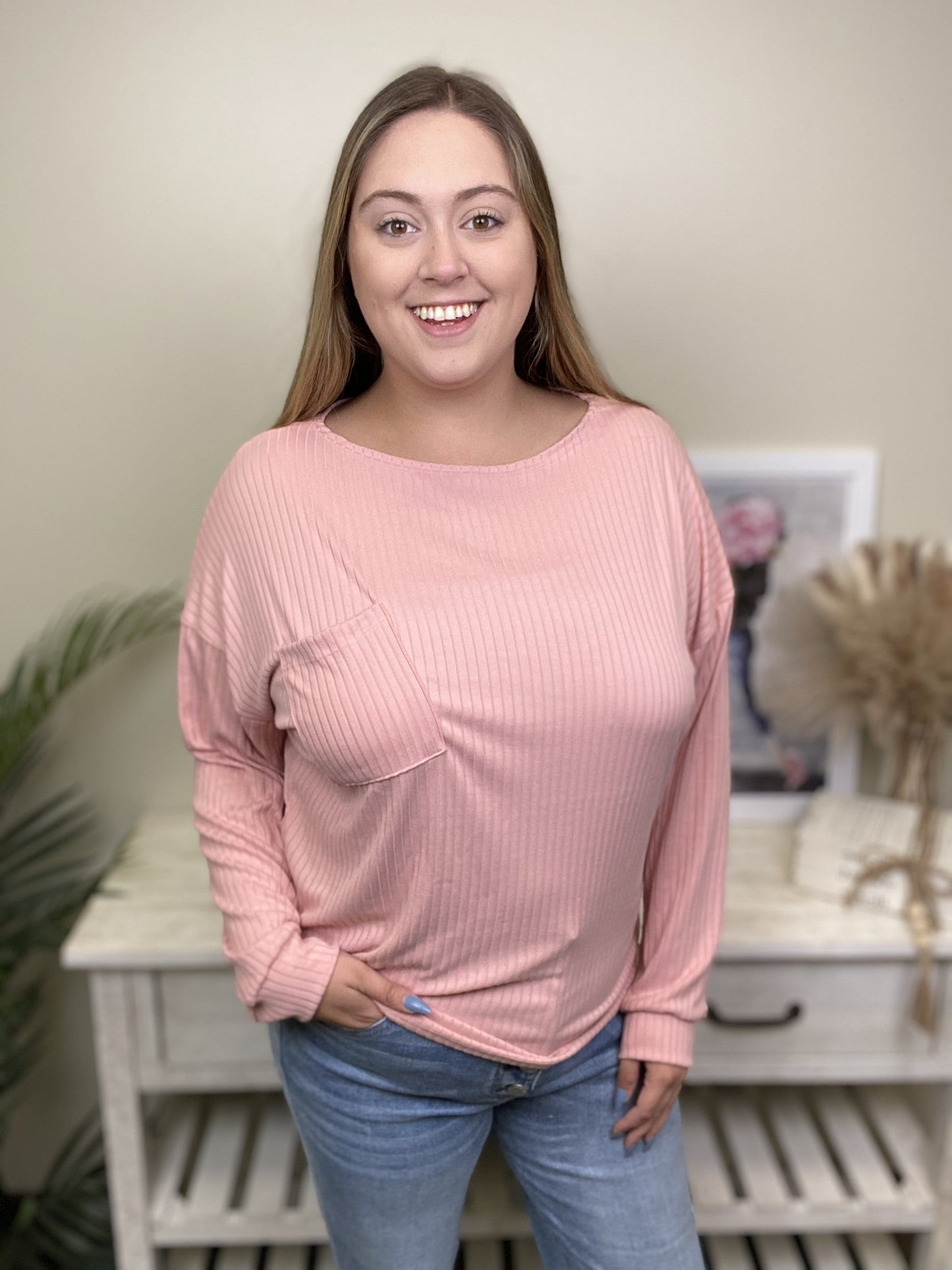 Dreaming Bigger Women's Hi-Low Stretchy Long Sleeve Top