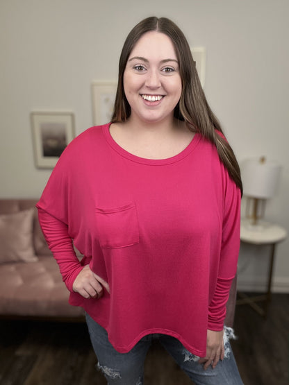 Lets Travel Women's Soft Relaxed Long Sleeve Top