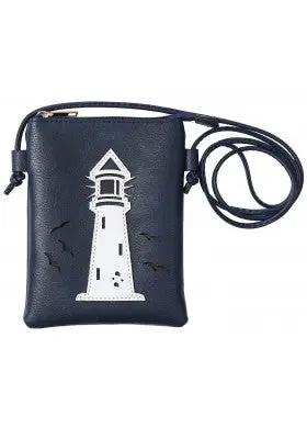 NAVY LIGHTHOUSE CROSS BODY BAG