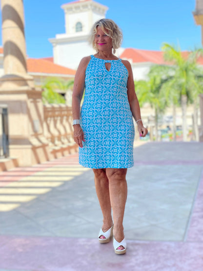 OCEAN MILE KEYHOLE DRESS