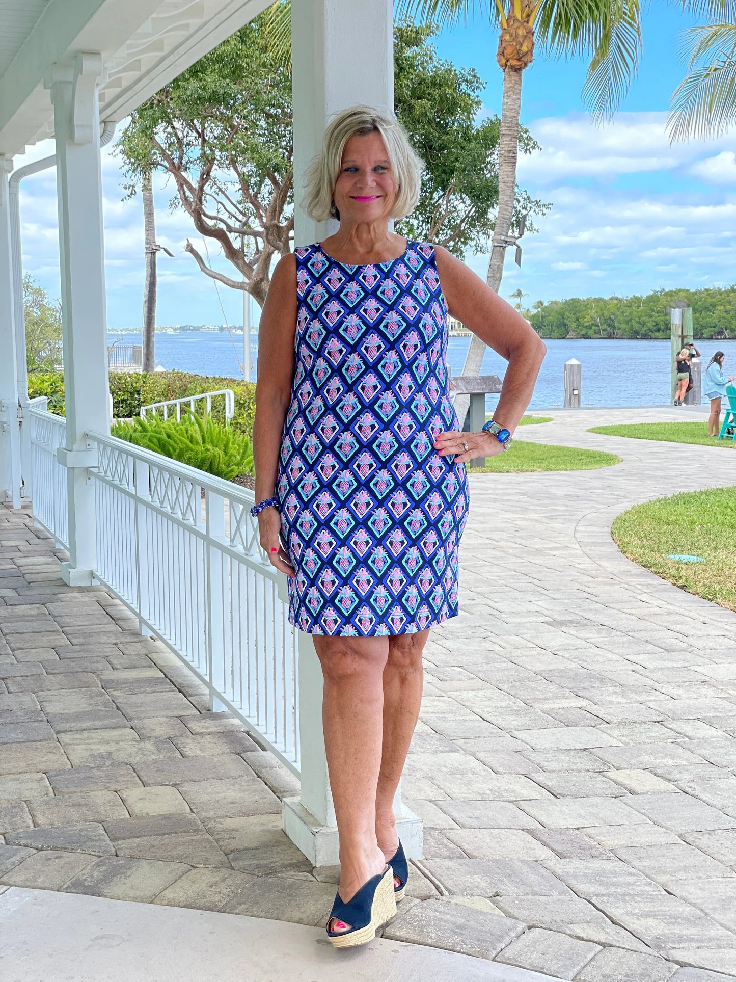 PINEAPPLE VACATION SHIFT DRESS