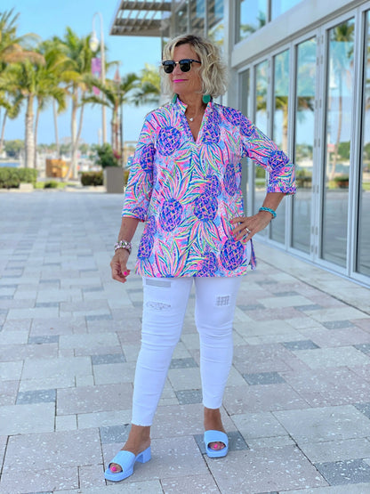 PINK PINEAPPLE TUNIC