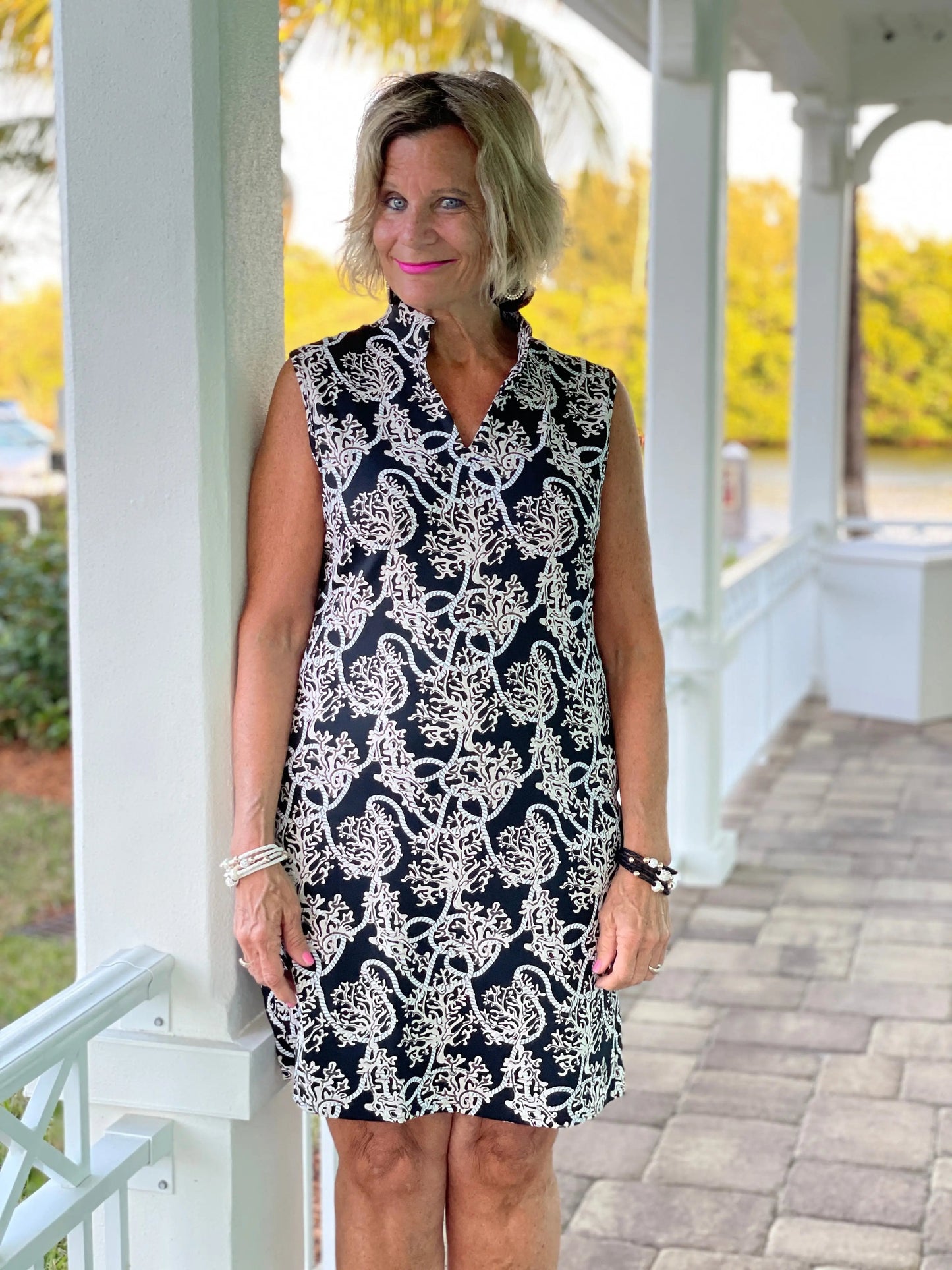 NAUTICAL  LANE COLLAR DRESS