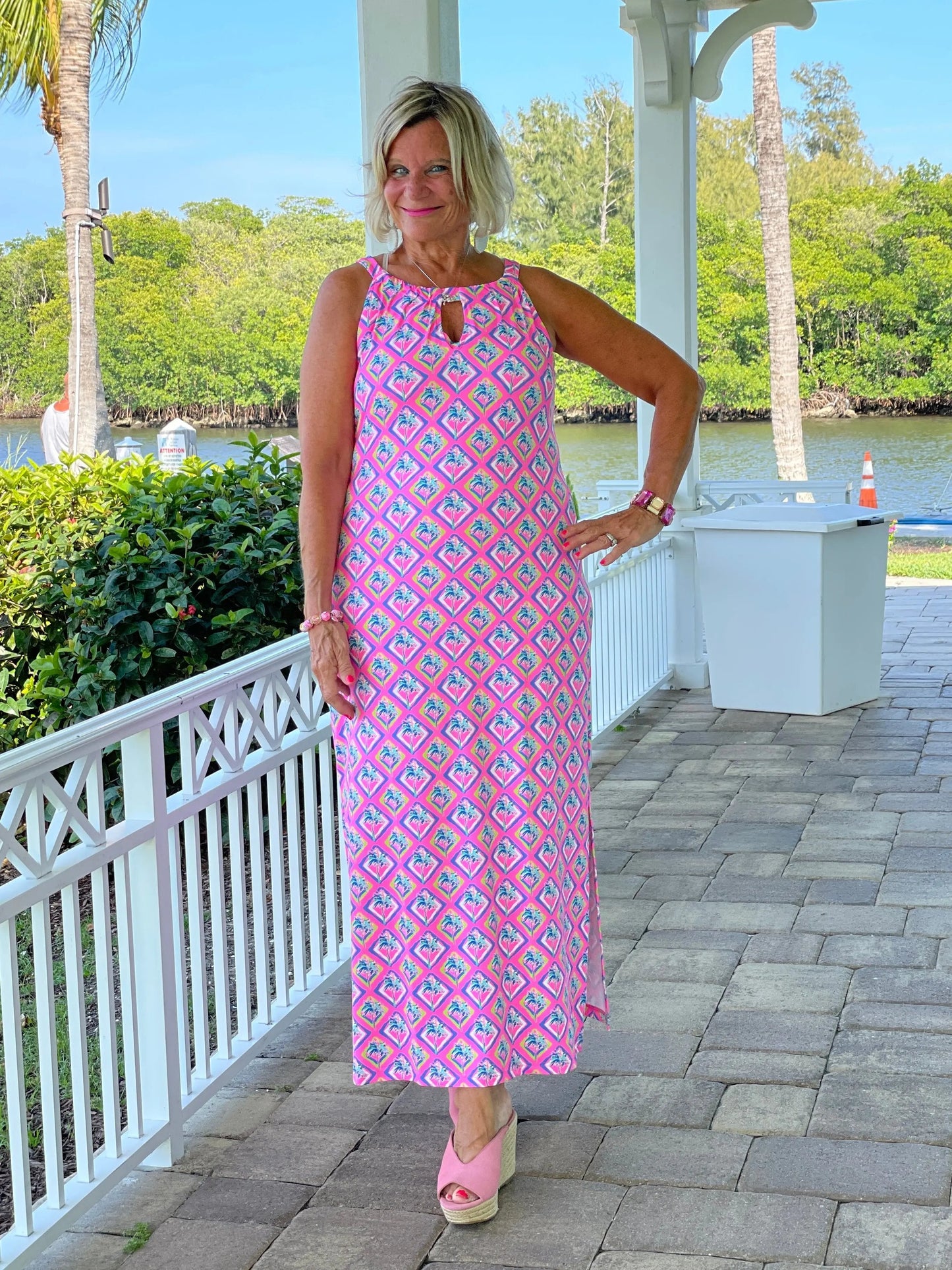 PALM TREE SIESTA KEYHOLE MAXI