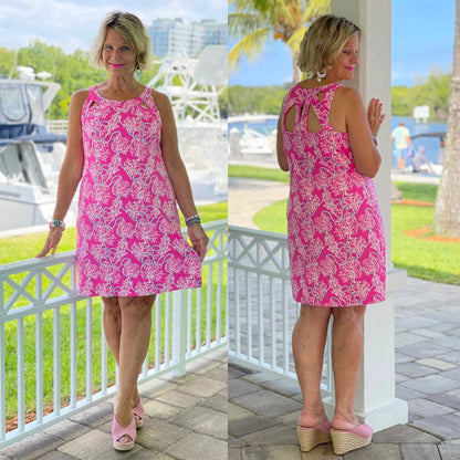 PINK LANE HALTER DRESS