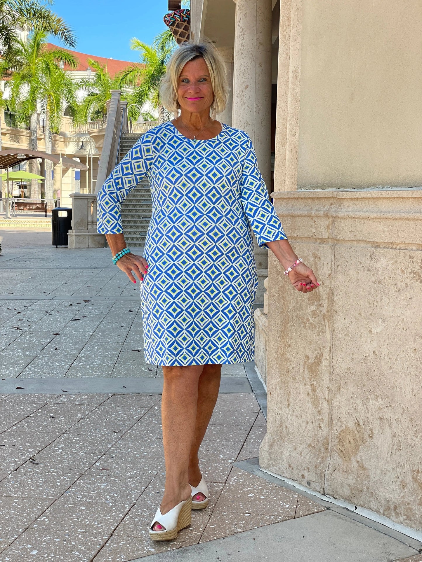 PINEAPPLE VACA SLEEVE DRESS
