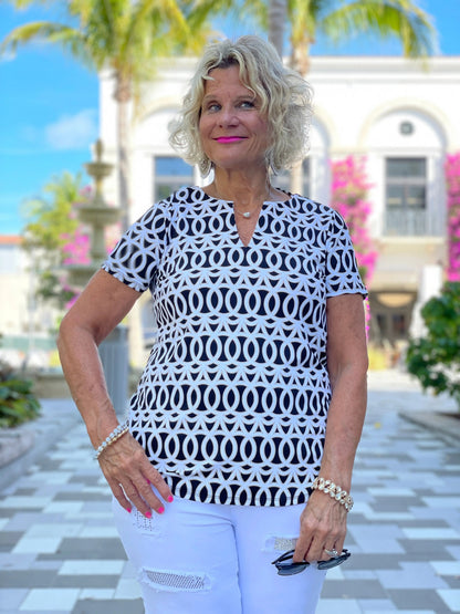SANDBAR SHORT SLEEVE TOP