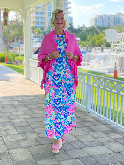 SECRET LOVE HEARTS KEYHOLE MAXI