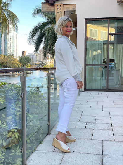 REVERSIBLE WHITE JACKET