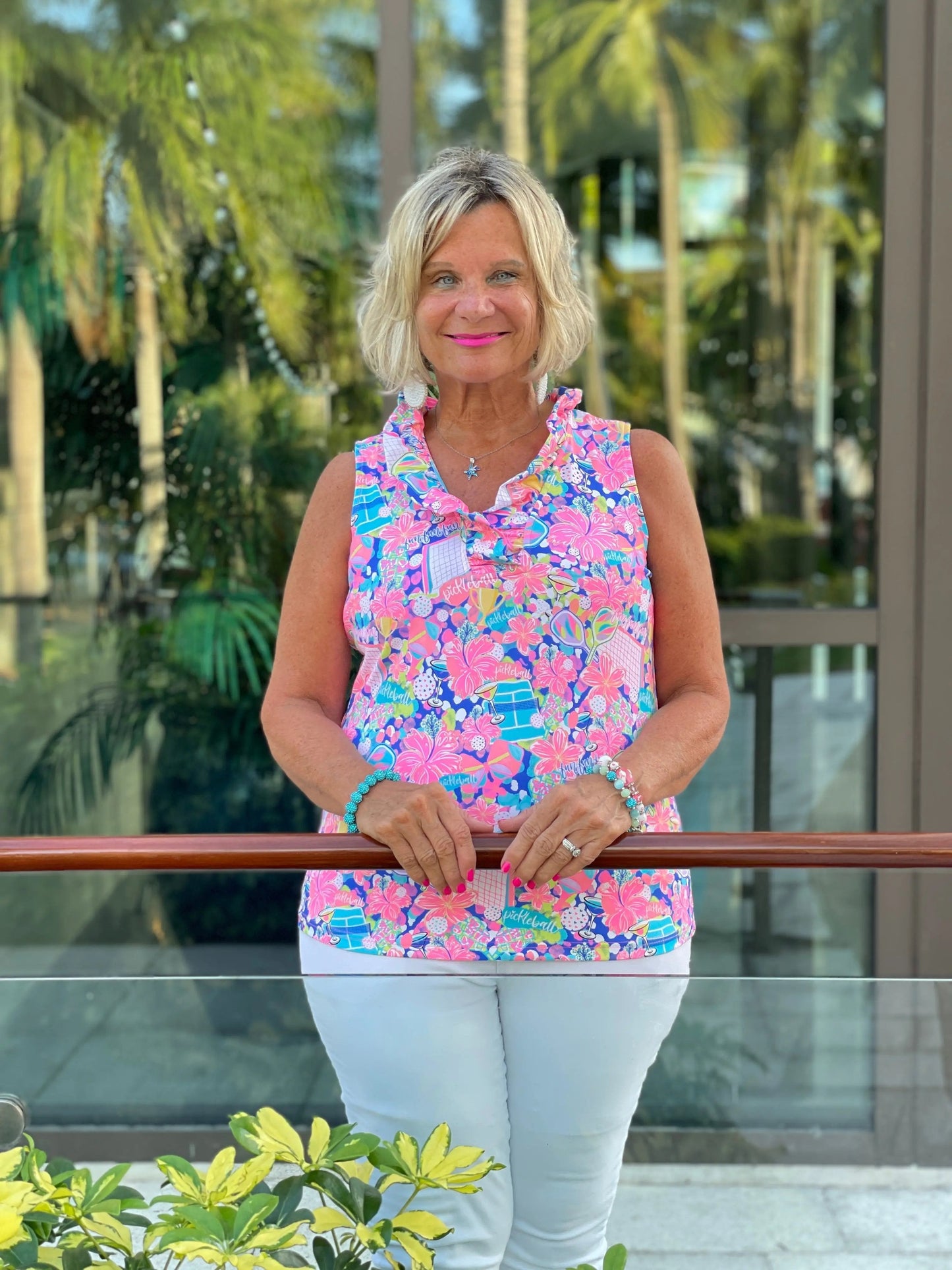 PICKLEBALL SLEEVELESS RUFFLE