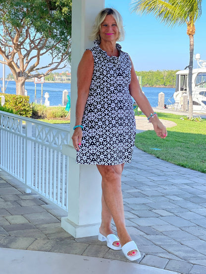 NAPLES DAY RUFFLE DRESS