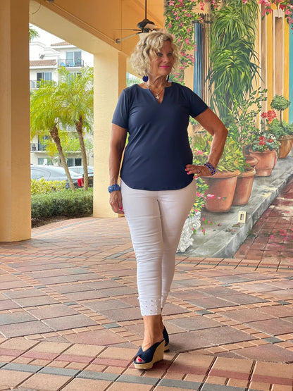 NAVY SHORT SLEEVE