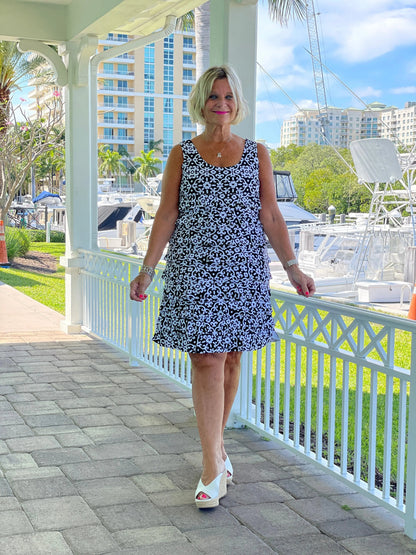 NAPLES DAY LAYERED RUFFLE DRESS