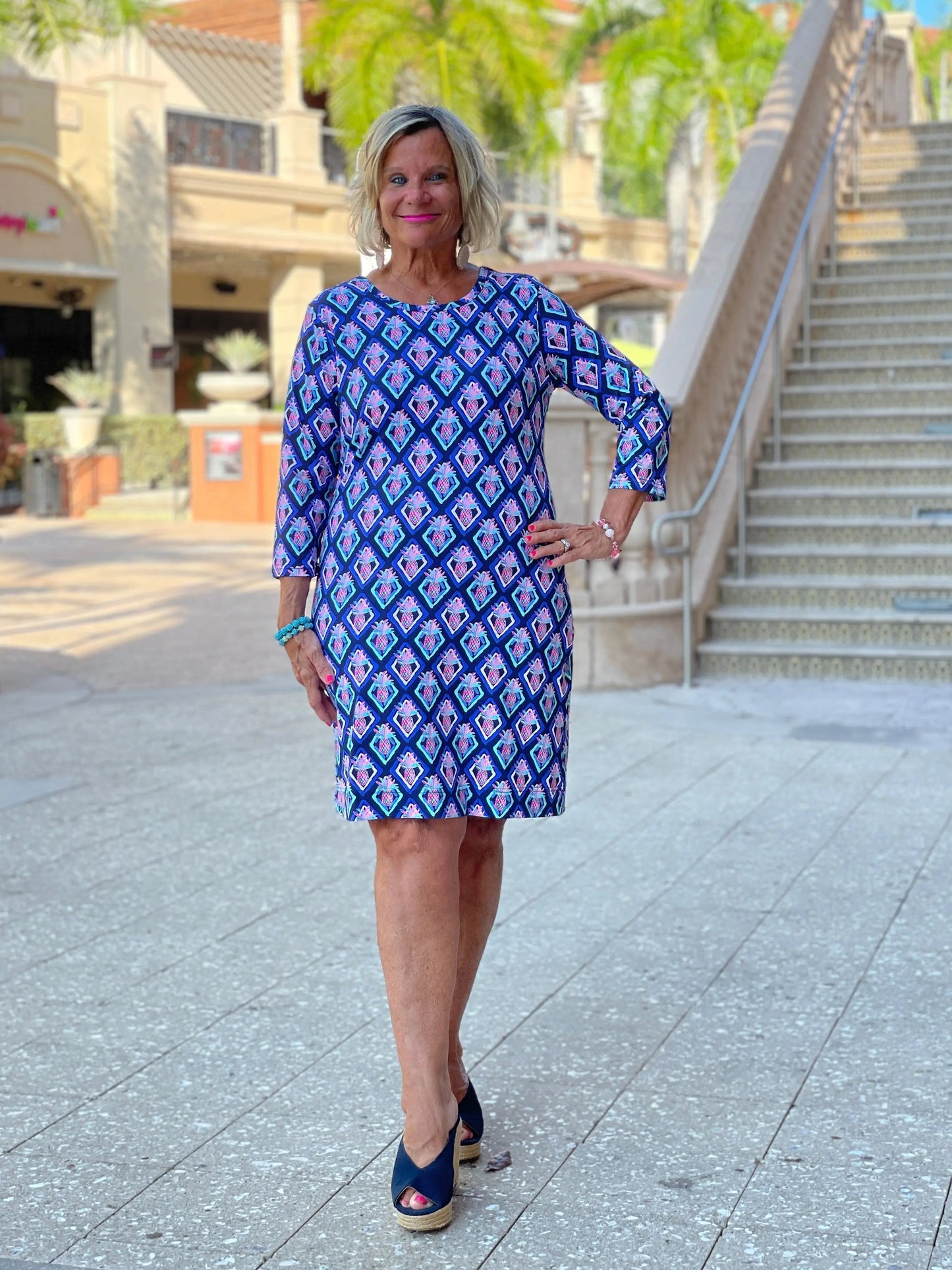PINEAPPLE VACA SLEEVE DRESS