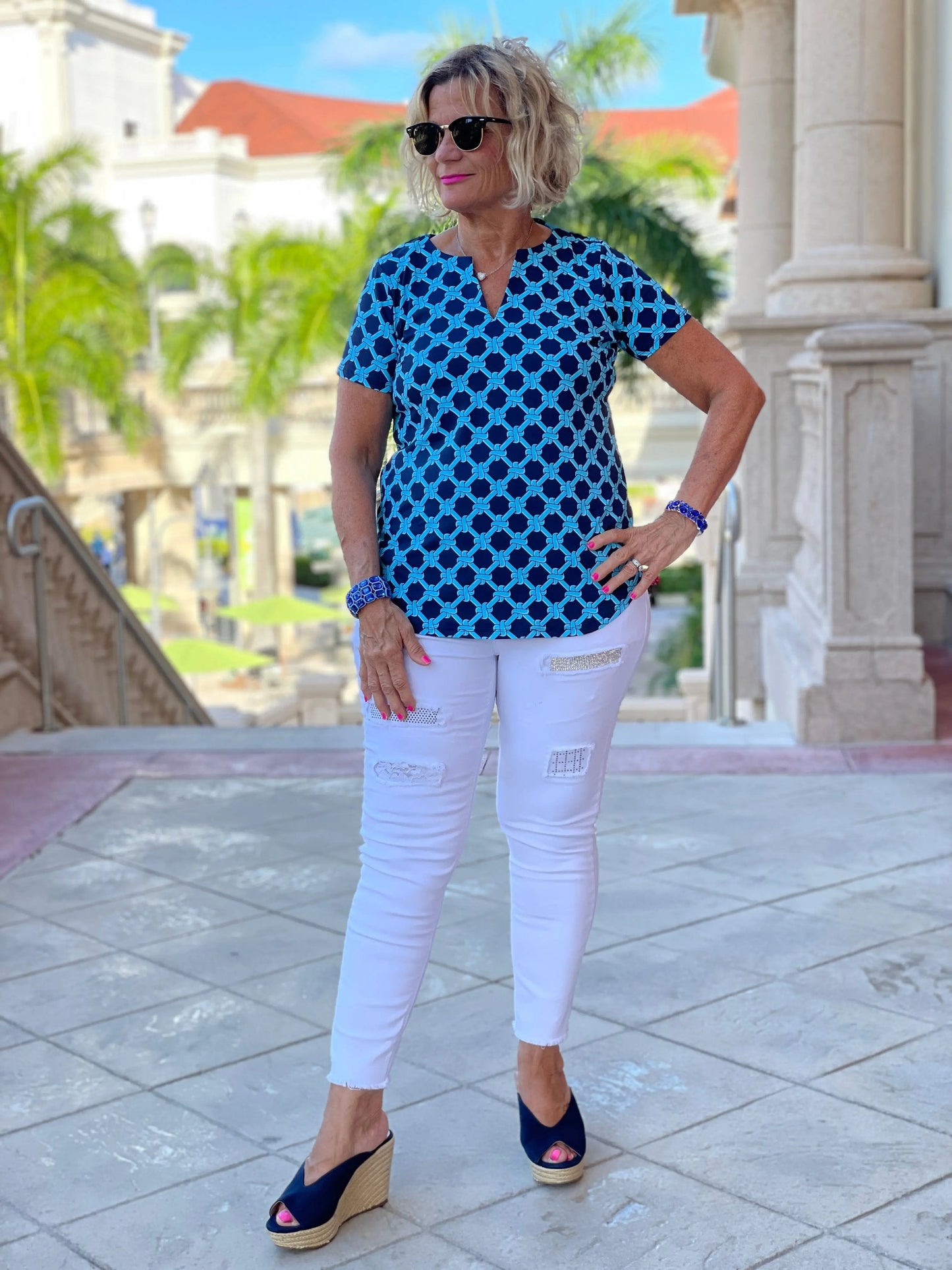SEASIDE BLUE SHORT SLEEVE