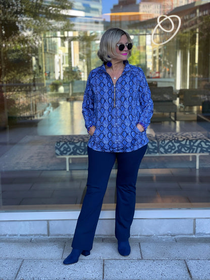 SAVANNA BLUE KANGAROO TOP