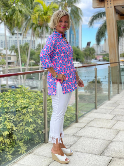 PINK STARFISH BEACH TUNIC