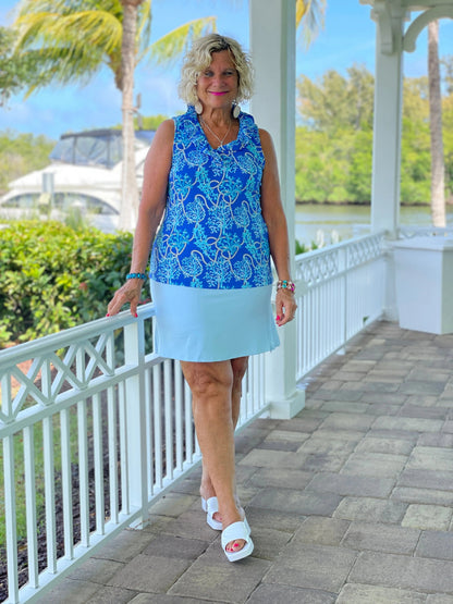 POWDERED BLUE SKORT