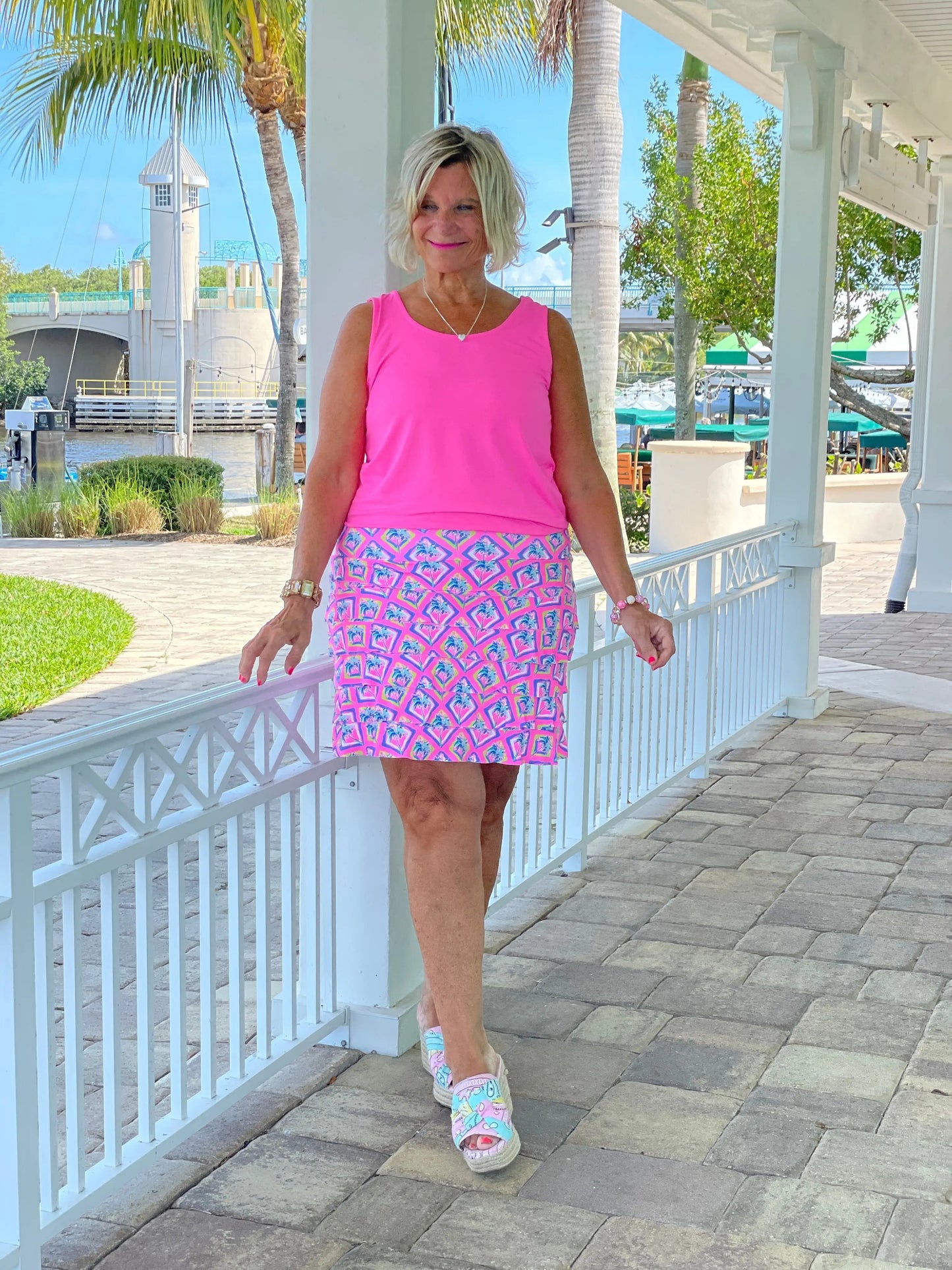 PALM TREE SIESTA CHA CHA SKORT