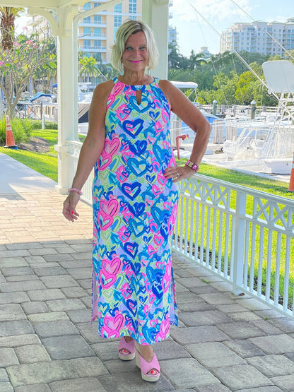SECRET LOVE HEARTS KEYHOLE MAXI