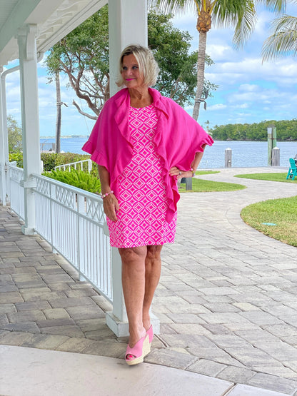 PINK DIAMONDS HALTER DRESS