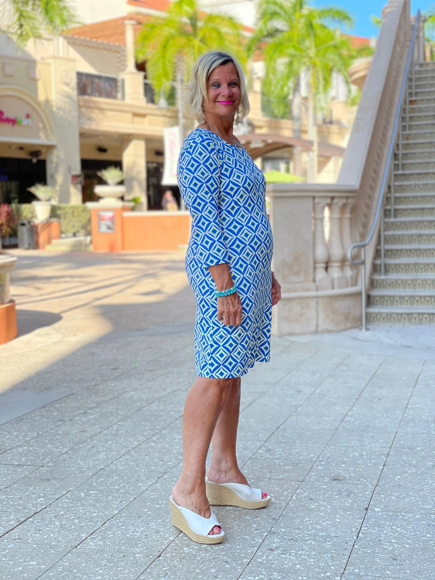 PINEAPPLE VACA SLEEVE DRESS