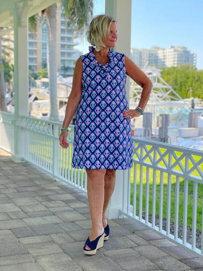 PINEAPPLE VACA RUFFLE DRESS