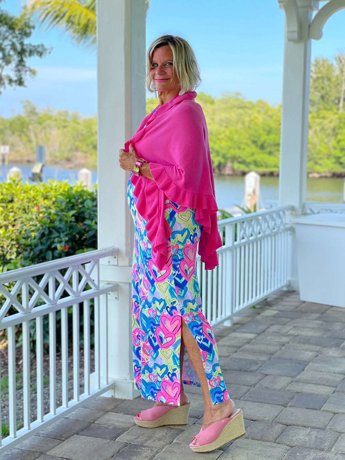 SECRET LOVE HEARTS KEYHOLE MAXI