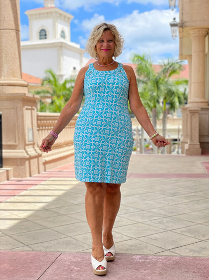 OCEAN MILE HALTER DRESS