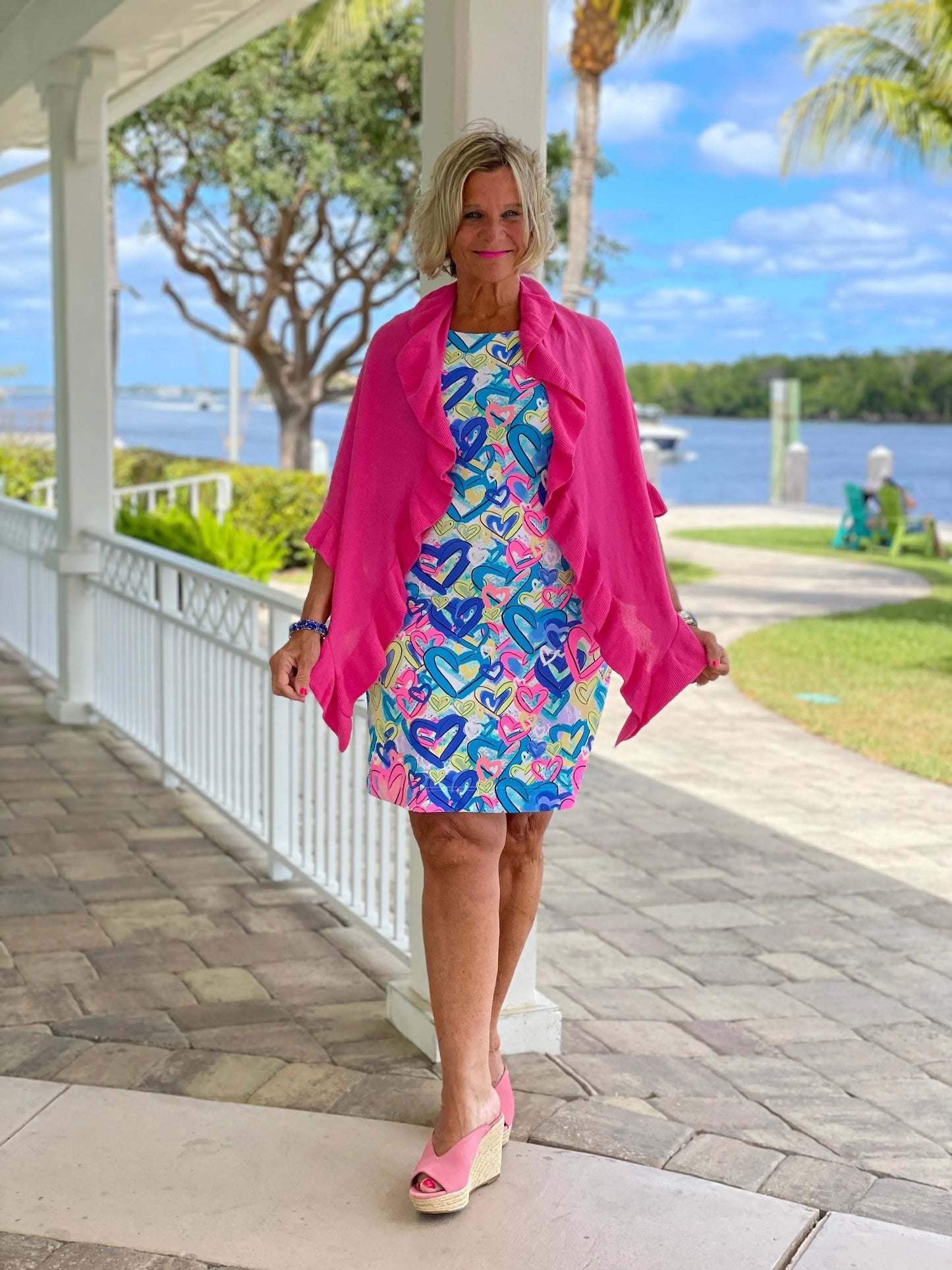 SECRET LOVE HEARTS SHIFT DRESS