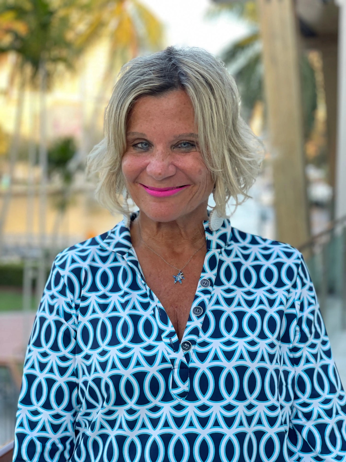 MELINA BLUE TUNIC