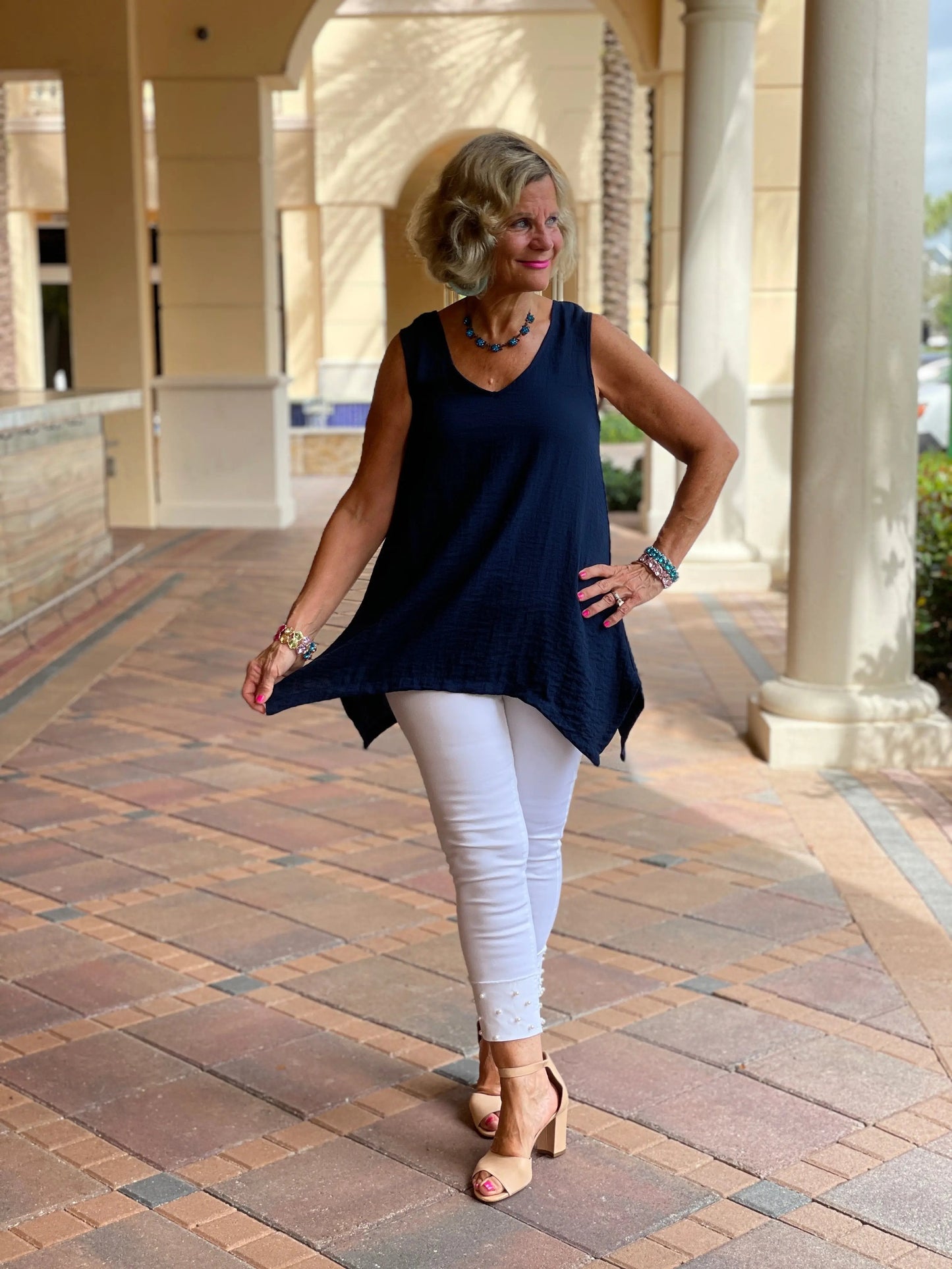 LULU-B WHITE PEARL JEANS