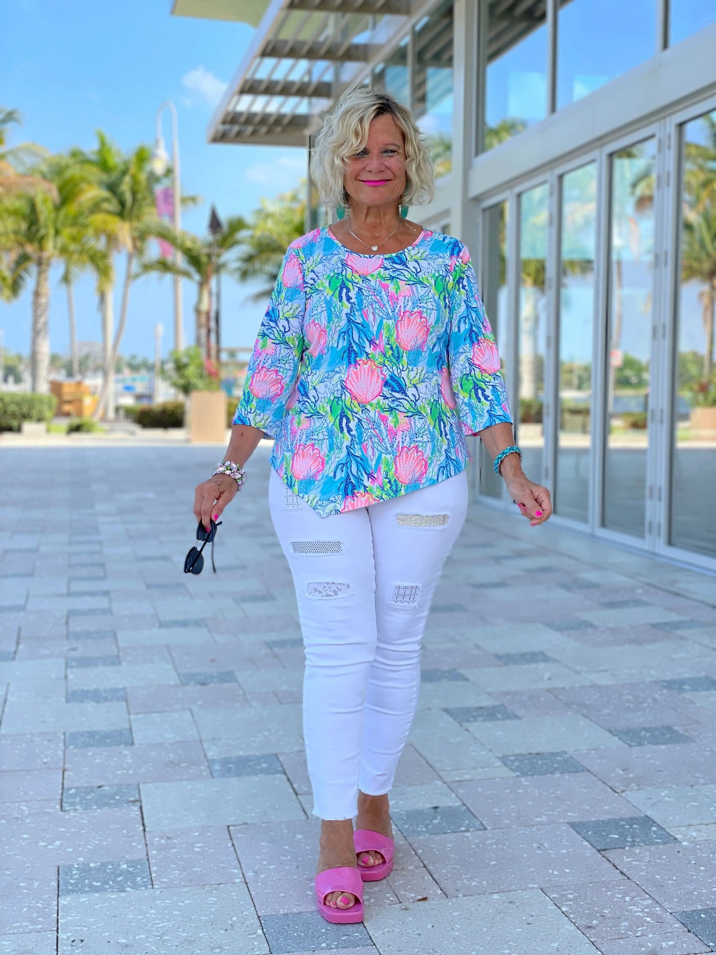 SEASHELL BEACH  ASYMMETRIC TOP