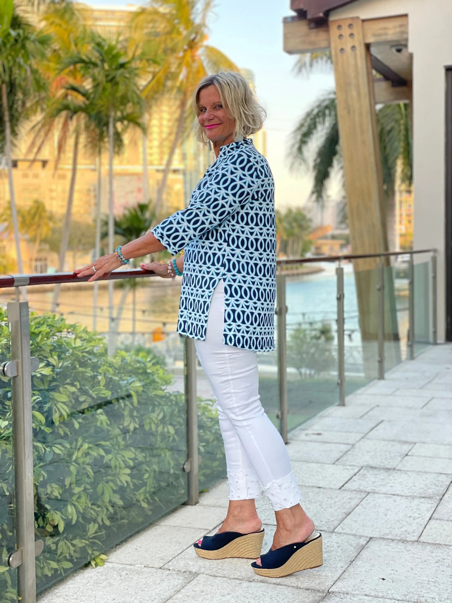 MELINA BLUE TUNIC