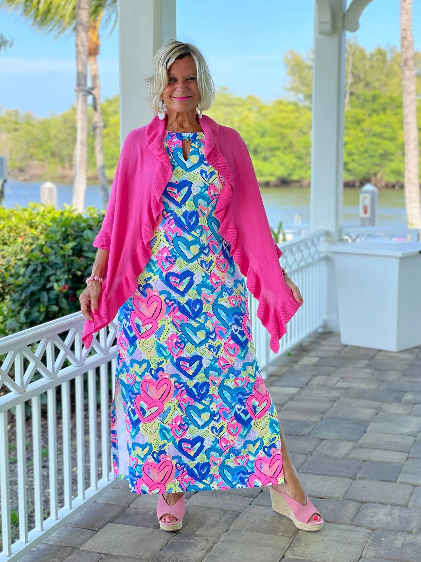 SECRET LOVE HEARTS KEYHOLE MAXI
