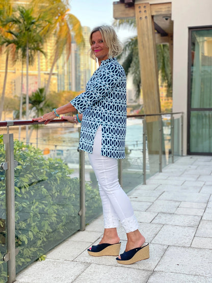 MELINA BLUE TUNIC