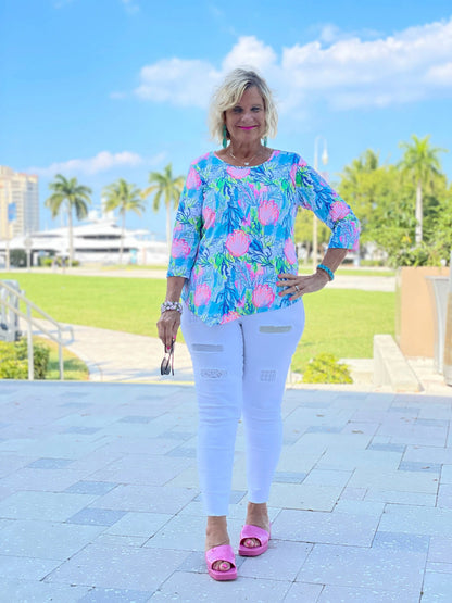 SEASHELL BEACH  ASYMMETRIC TOP
