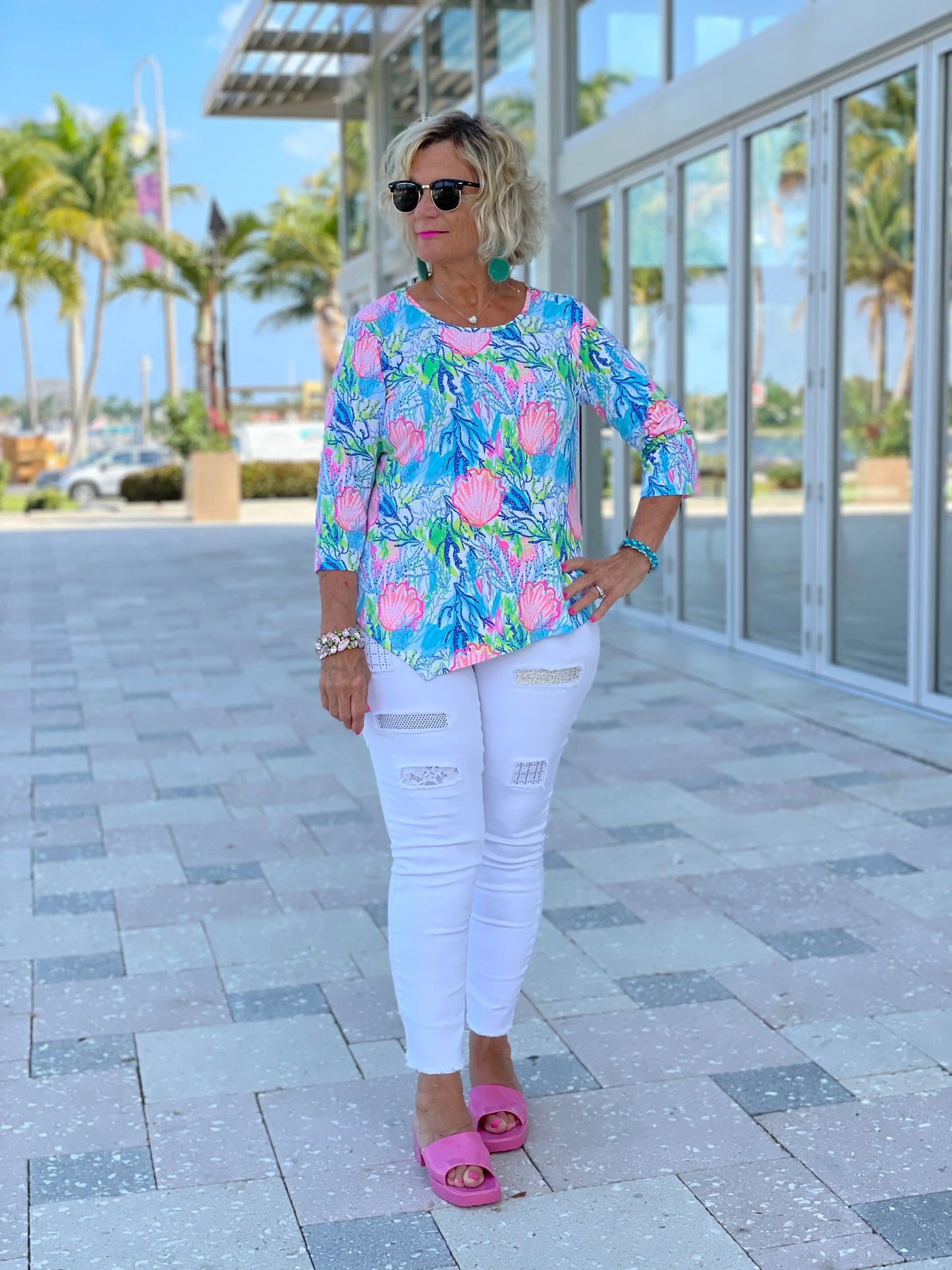 SEASHELL BEACH  ASYMMETRIC TOP