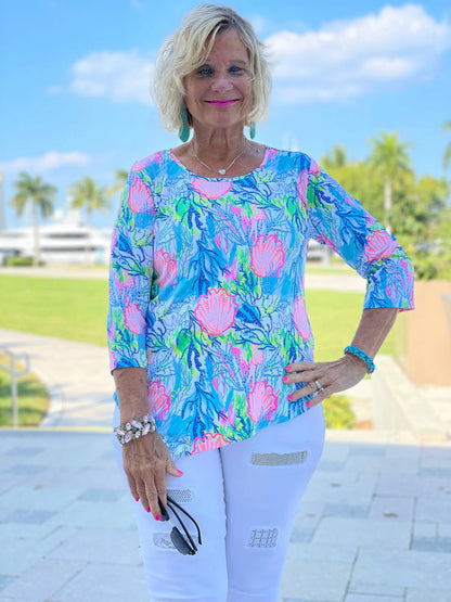 SEASHELL BEACH  ASYMMETRIC TOP