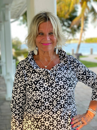 NAPLES DAY RUFFLE TOP