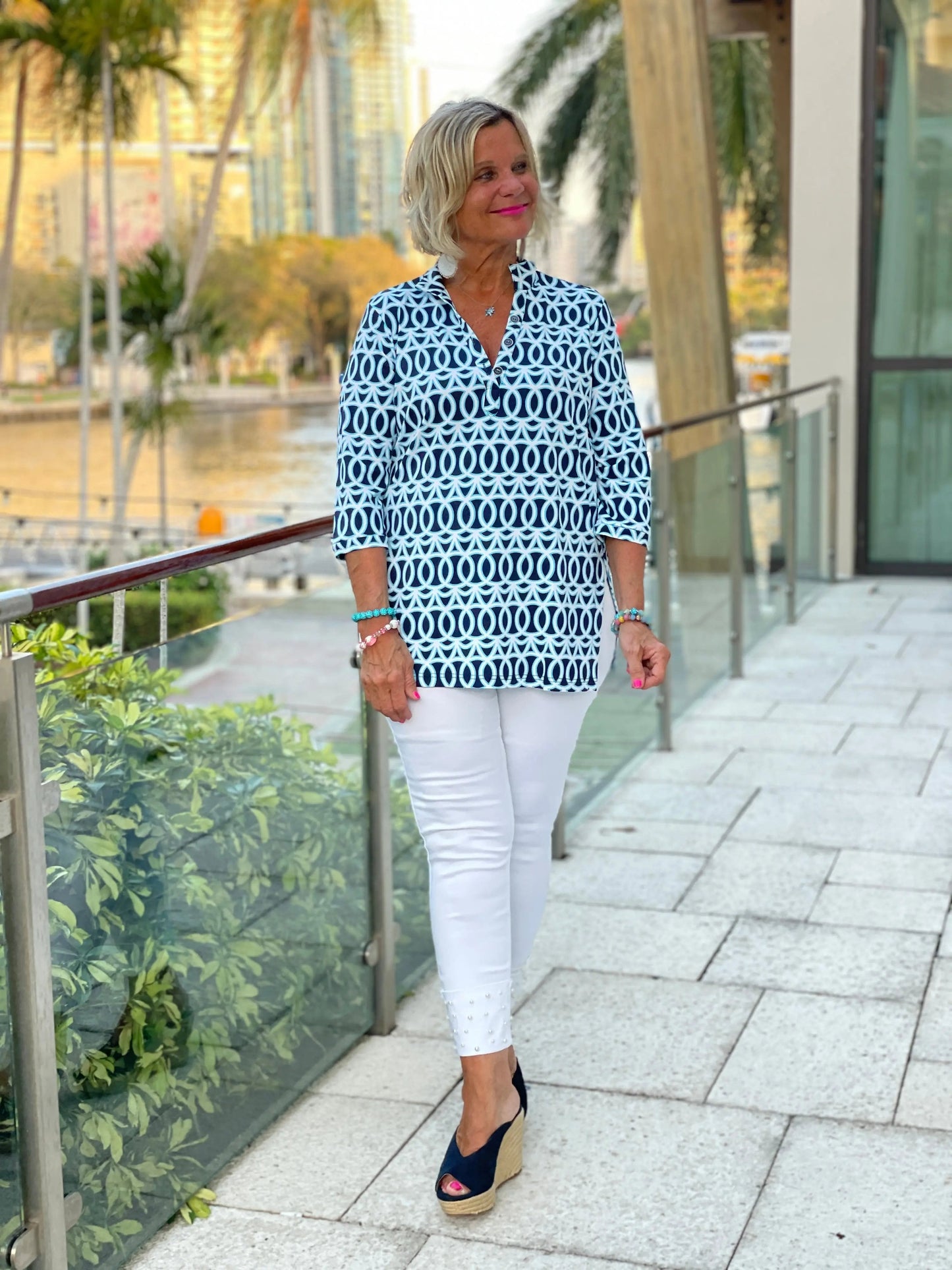 MELINA BLUE TUNIC