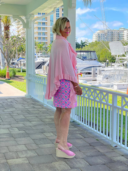 PALM TREE SIESTA KEYHOLE DRESS
