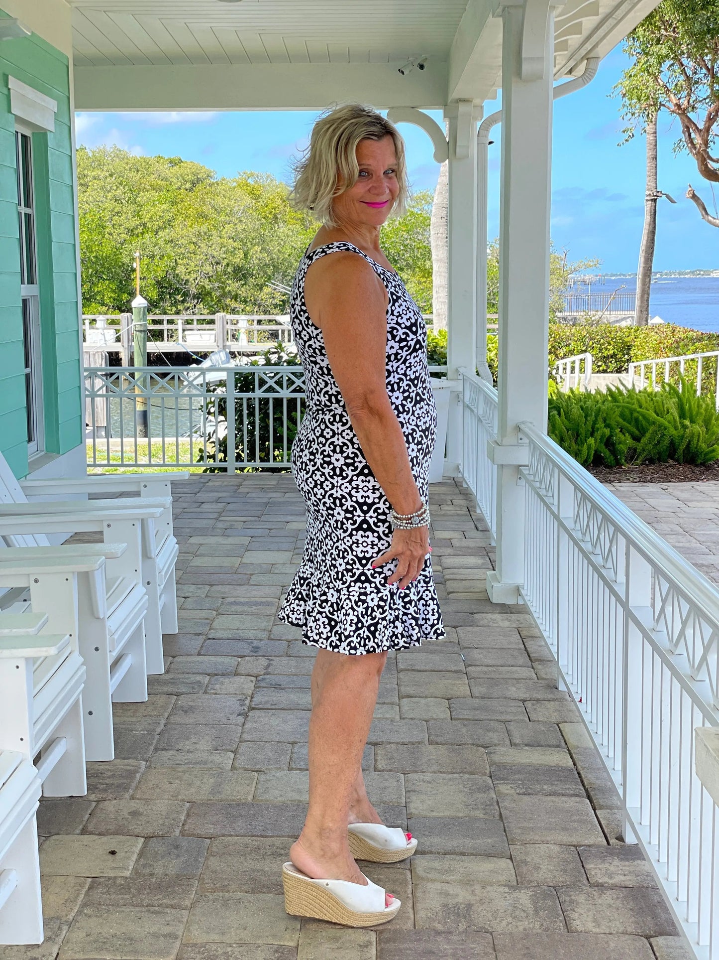 NAPLES DAY HALTER RUFFLE