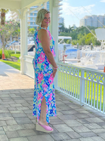 SECRET LOVE HEARTS KEYHOLE MAXI