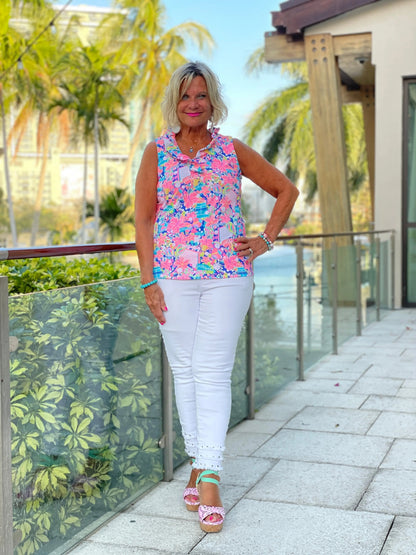 PICKLEBALL SLEEVELESS RUFFLE