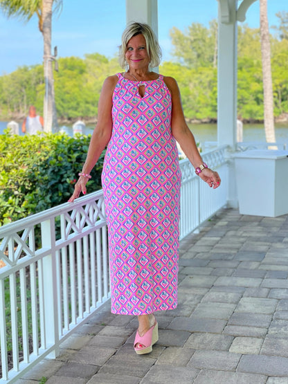 PALM TREE SIESTA KEYHOLE MAXI