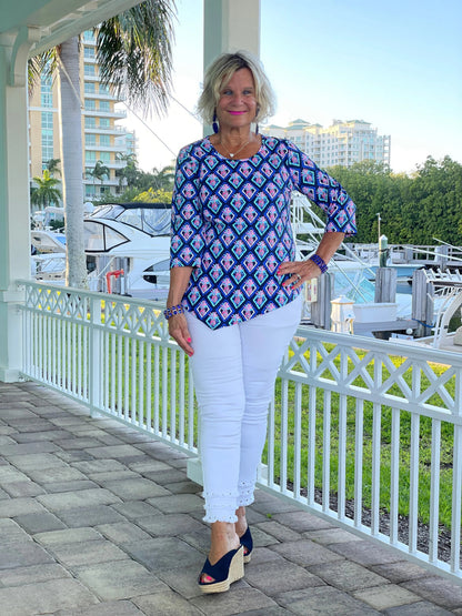 PINEAPPLE VACA ASYMMETRIC TOP